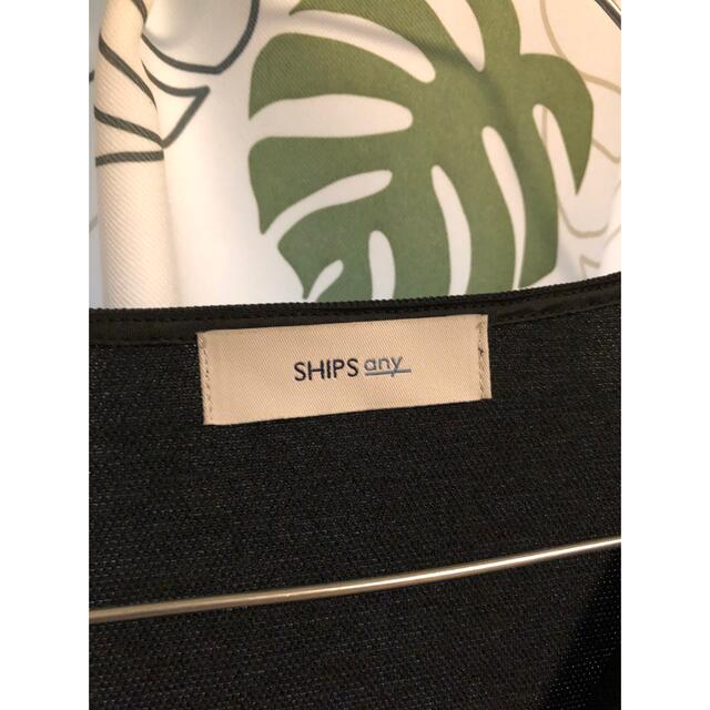 SHIPS(シップス)のSHIPS any  ブラックロングワンピース レディースのワンピース(ロングワンピース/マキシワンピース)の商品写真