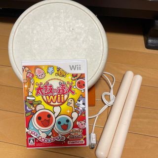 ウィー(Wii)のwii 太鼓の達人　ソフト　太鼓　バチ(家庭用ゲームソフト)