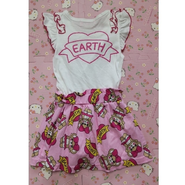 EARTHMAGIC(アースマジック)のアースマジック　100cm　11点まとめ売り　夏物 キッズ/ベビー/マタニティのキッズ服女の子用(90cm~)(Tシャツ/カットソー)の商品写真