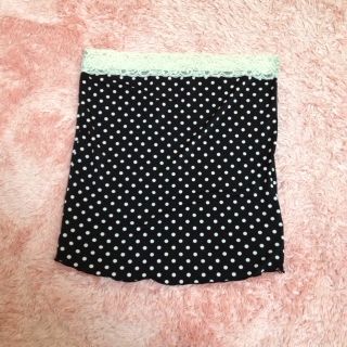 新品PREFEREレースドットベア値下げ(ベアトップ/チューブトップ)