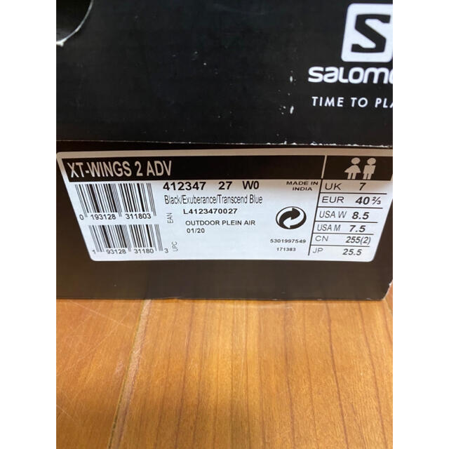 SALOMON(サロモン)の25.5cm SALOMON サロモン XT-WINGS ブラック S-LAB メンズの靴/シューズ(スニーカー)の商品写真