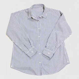 ジーユー(GU)のGU オーバーサイズシャツ ストライプシャツ(シャツ/ブラウス(長袖/七分))