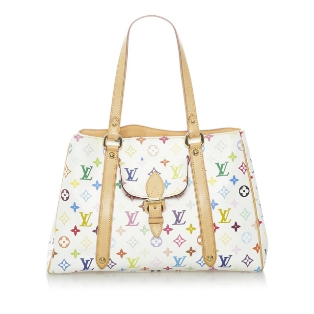 美品 ルイ ヴィトン モノグラム マルチカラー オーレリアMM トートバッグ M40094 PVC レディース LOUIS VUITTON 【1-0058509】