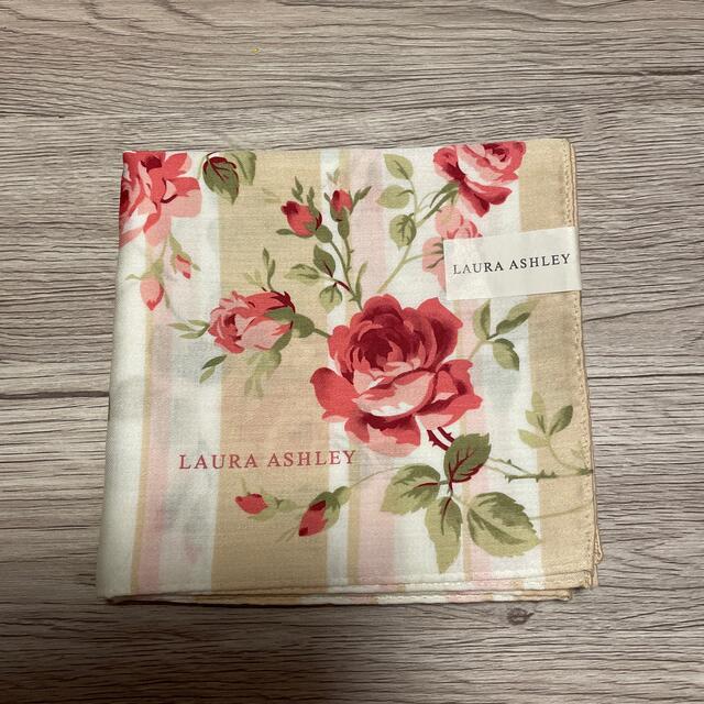 LAURA ASHLEY - ローラアシュレイ大判ハンカチ薔薇ベージュの通販 by