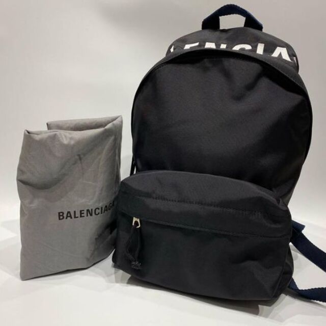 美品✨BALENCIAGA ウィール ナイロン バッグパック ブラック