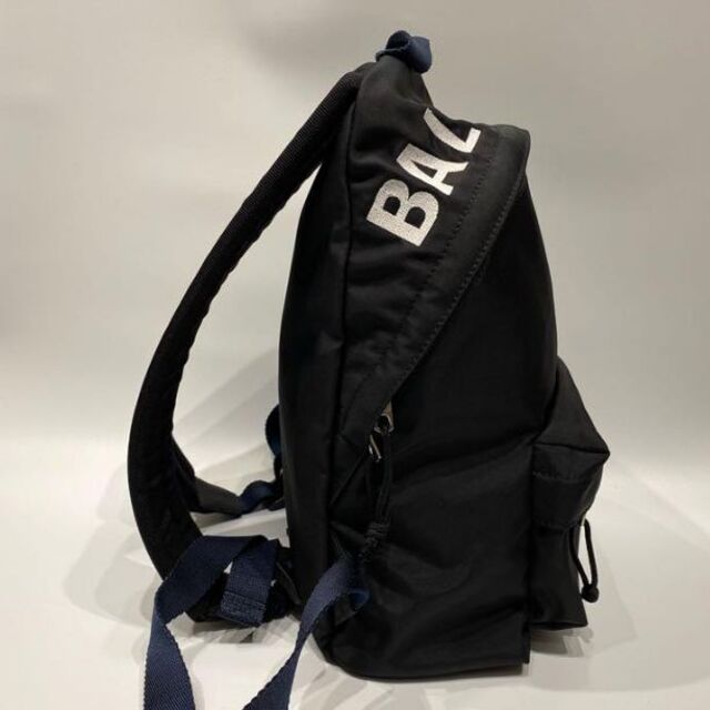 Balenciaga(バレンシアガ)のバレンシアガ　ウィール　ブラック ナイロン×レザーリュックサック    バッグ メンズのバッグ(バッグパック/リュック)の商品写真