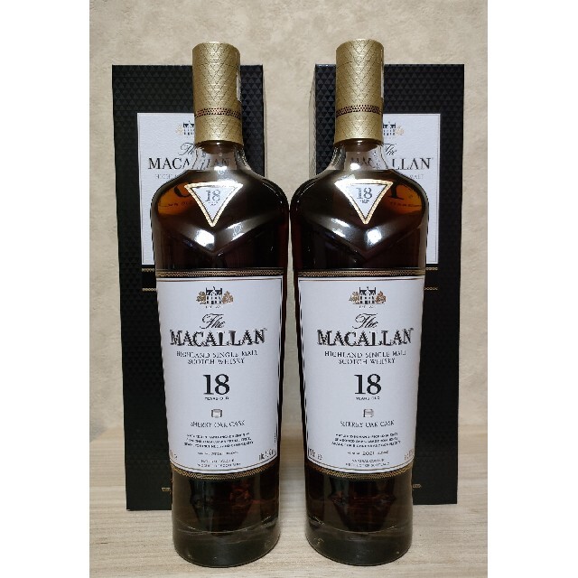 2本　MACALLAN　マッカラン18年　シェリーカスク　2020