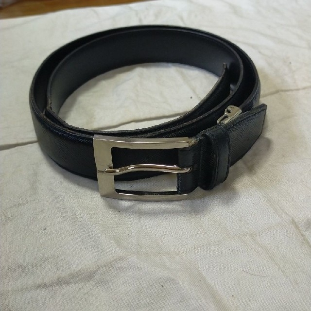 LANVIN(ランバン)のランバン　メンズレザーベルト　ブラック メンズのファッション小物(ベルト)の商品写真