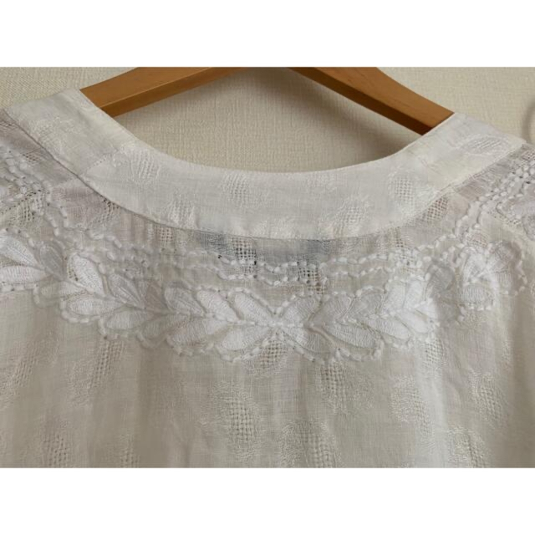 ZARA - 美品 ZARA ザラ ワンピース シャツ レース リネン 刺繍 ZARA - 美品 ZARA ザラ ワンピース シャツ レース リネン 刺繍