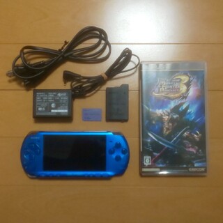 PlayStation Portable - （管18）PSP-3000（ブルー）すぐ遊べるセット 
