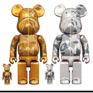 BE@RBRICK BAPE® CAMO SHARK 100％ & 400％(その他)