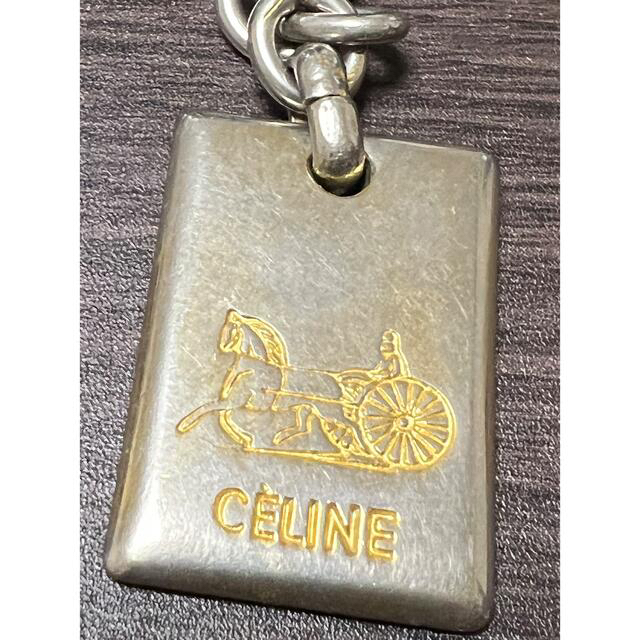 ＣＥＬＩＮＥ セリーヌ ヴィンテージ 馬車ロゴ キーホルダー