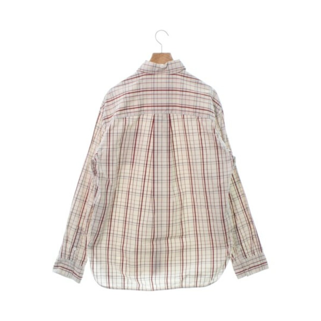 MARNI カジュアルシャツ 44(S位) ベージュx赤xグレー(チェック) | www