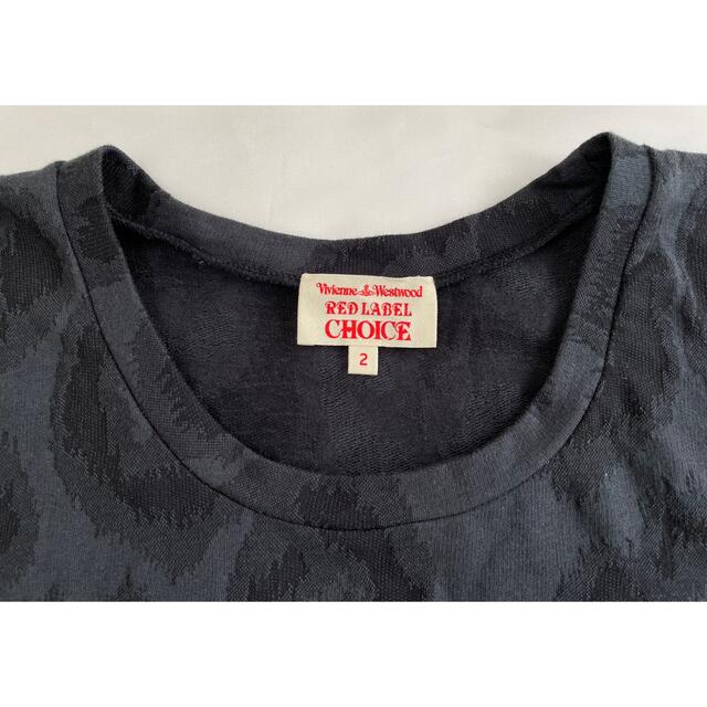 Vivienne Westwood(ヴィヴィアンウエストウッド)のVivienne Westwood RED LABL CHOICE黒豹柄Tシャツ レディースのトップス(Tシャツ(長袖/七分))の商品写真