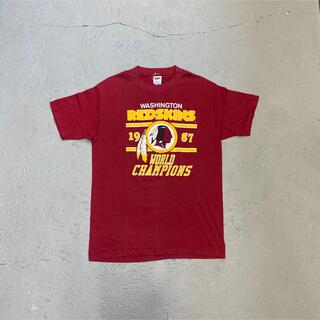 80s レッドスキンズ Tシャツ USA製 L エンジ アメフト NFL(Tシャツ/カットソー(半袖/袖なし))