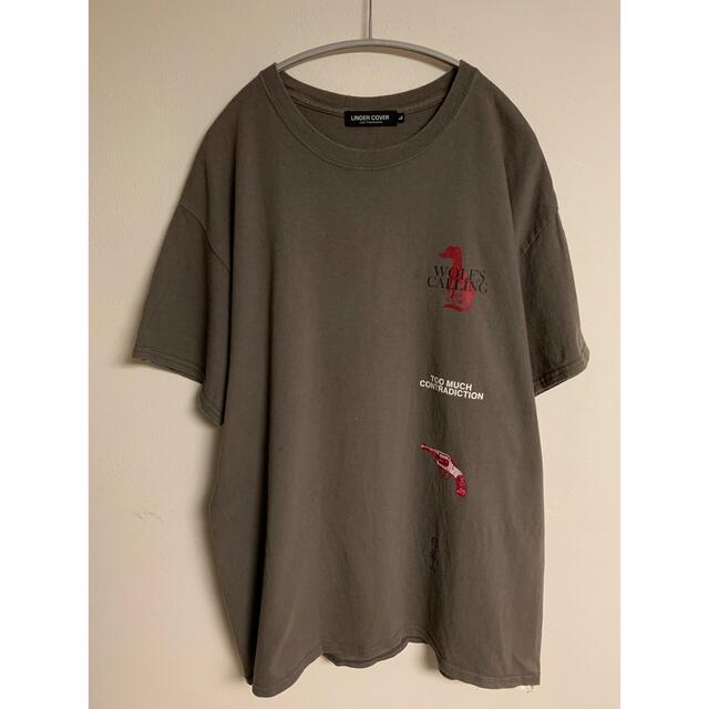 UNDERCOVER(アンダーカバー)の【希少】UNDERCOVER アンダーカバー　ロゴ　Tシャツ　19aw  狼煙 メンズのトップス(Tシャツ/カットソー(半袖/袖なし))の商品写真