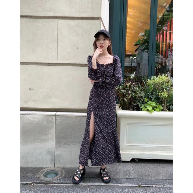 レディース& lottie vintage flower long one-piece