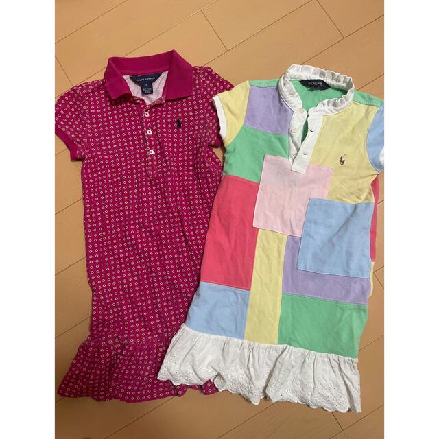 Ralph Lauren(ラルフローレン)のラルフローレン  ポロワンピース　120  2着 キッズ/ベビー/マタニティのキッズ服女の子用(90cm~)(ワンピース)の商品写真