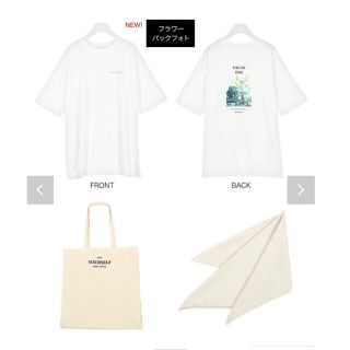 コウベレタス(神戸レタス)の神戸レタス 未使用3点セットビッグT+キャンバスBag+スカーフ[C4598](Tシャツ(半袖/袖なし))