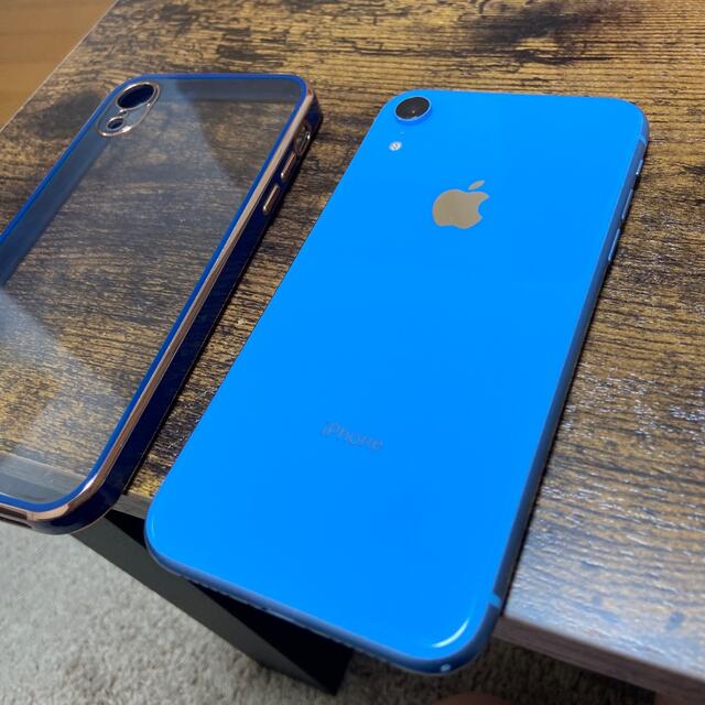 iPhone XR 128GB - ブルー SIMフリー    美品A