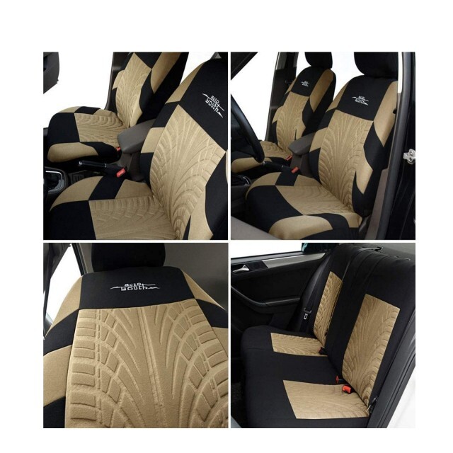 車 普通車軽自動車シートカバー 9シートセット汎用 カット可能 ブラックグレー 新しく着き 9シートセット汎用