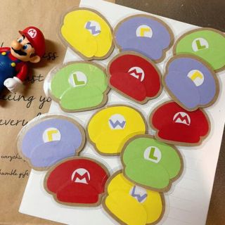 任天堂 - マリオ 帽子 ハンドメイド 立体シールの通販 by すぅ ...