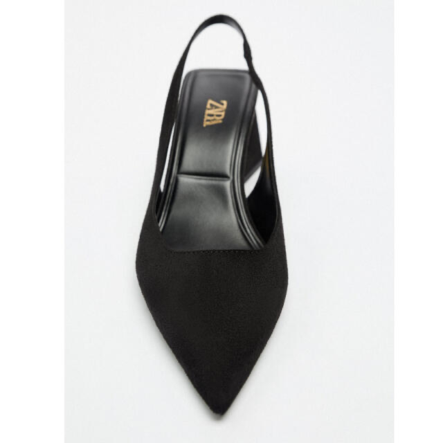ZARA(ザラ)のZara  ・ザラ・　ブロックヒール仕様スリングバック　シューズ　22.5cm レディースの靴/シューズ(ハイヒール/パンプス)の商品写真