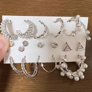 ピアス　レディース　ぴあす　いろいろ　パール　フープ(ピアス)