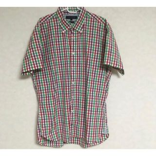 トミーヒルフィガー(TOMMY HILFIGER)のTOMY トミーヒルフィガー　ボタンダウンシャツ　L(シャツ)