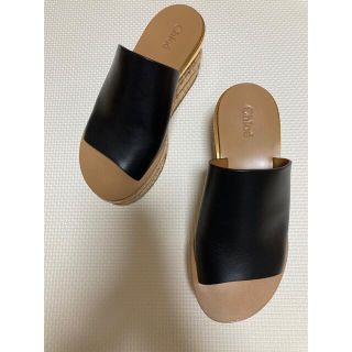 クロエ(Chloe)の【美品】Chloe カミーユ ウエッジサンダル 36(サンダル)