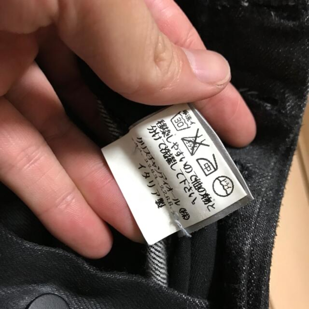 DIOR HOMME - dior デストロイ コーティング デニム パンツの DIOR HOMME - dior デストロイ コーティング デニム パンツの