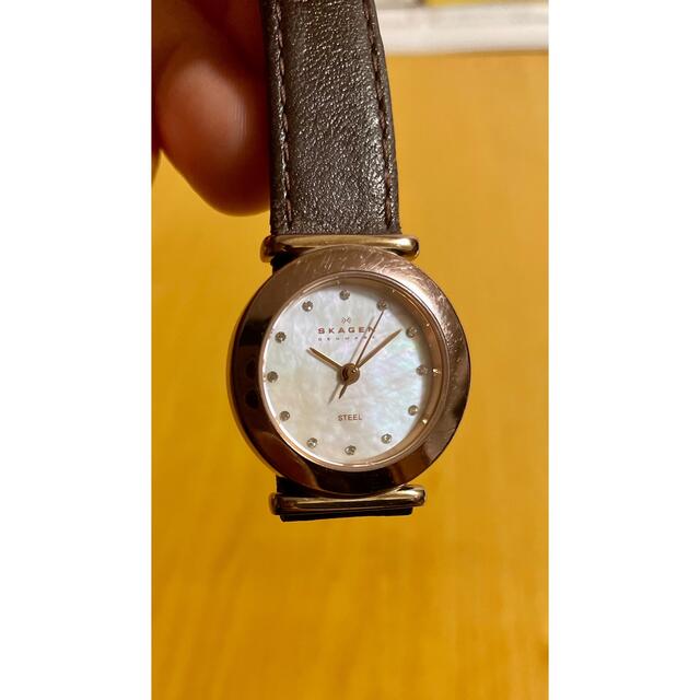 SKAGEN(スカーゲン)のSKAGEN スカーゲン　腕時計　革ベルト レディースのファッション小物(腕時計)の商品写真