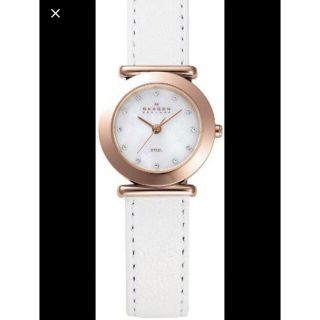 スカーゲン(SKAGEN)のSKAGEN スカーゲン　腕時計　革ベルト(腕時計)