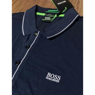 ヒューゴボス(HUGO BOSS)のヒューゴボス  新品未使用　XXLサイズ  ポロシャツ　紺　HUGO BOSS (ポロシャツ)