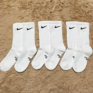 ナイキ(NIKE)のナイキ NIKE 3Pロゴソックス　21〜23cm ホワイト(ソックス)