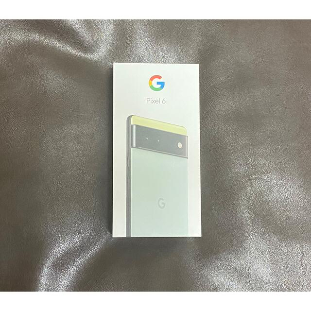 Google(グーグル)のGoogle pixel 6 128GB Sorta Seafoamと黒 スマホ/家電/カメラのスマートフォン/携帯電話(スマートフォン本体)の商品写真