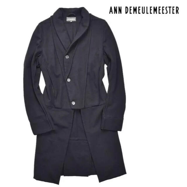 希少】ANN DEMEULEMEESTER デザイン ロングコート 黒 M