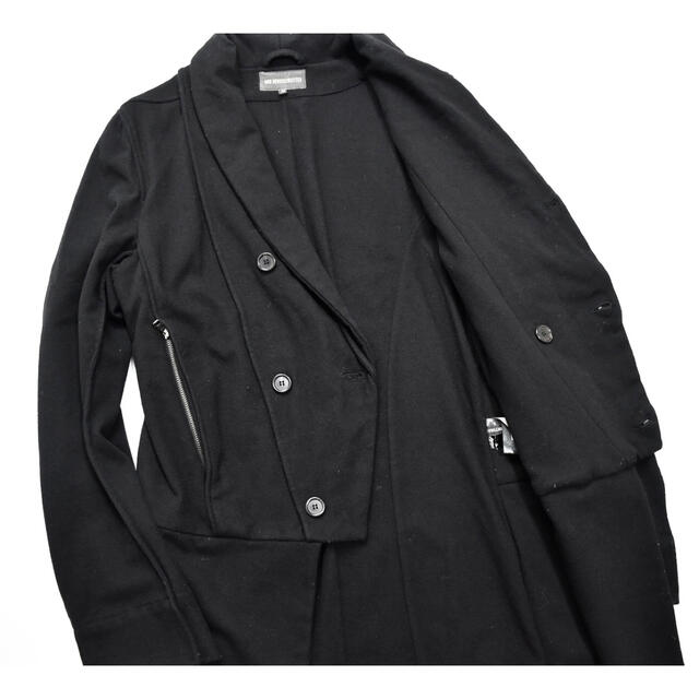 希少】ANN DEMEULEMEESTER デザイン ロングコート 黒 M
