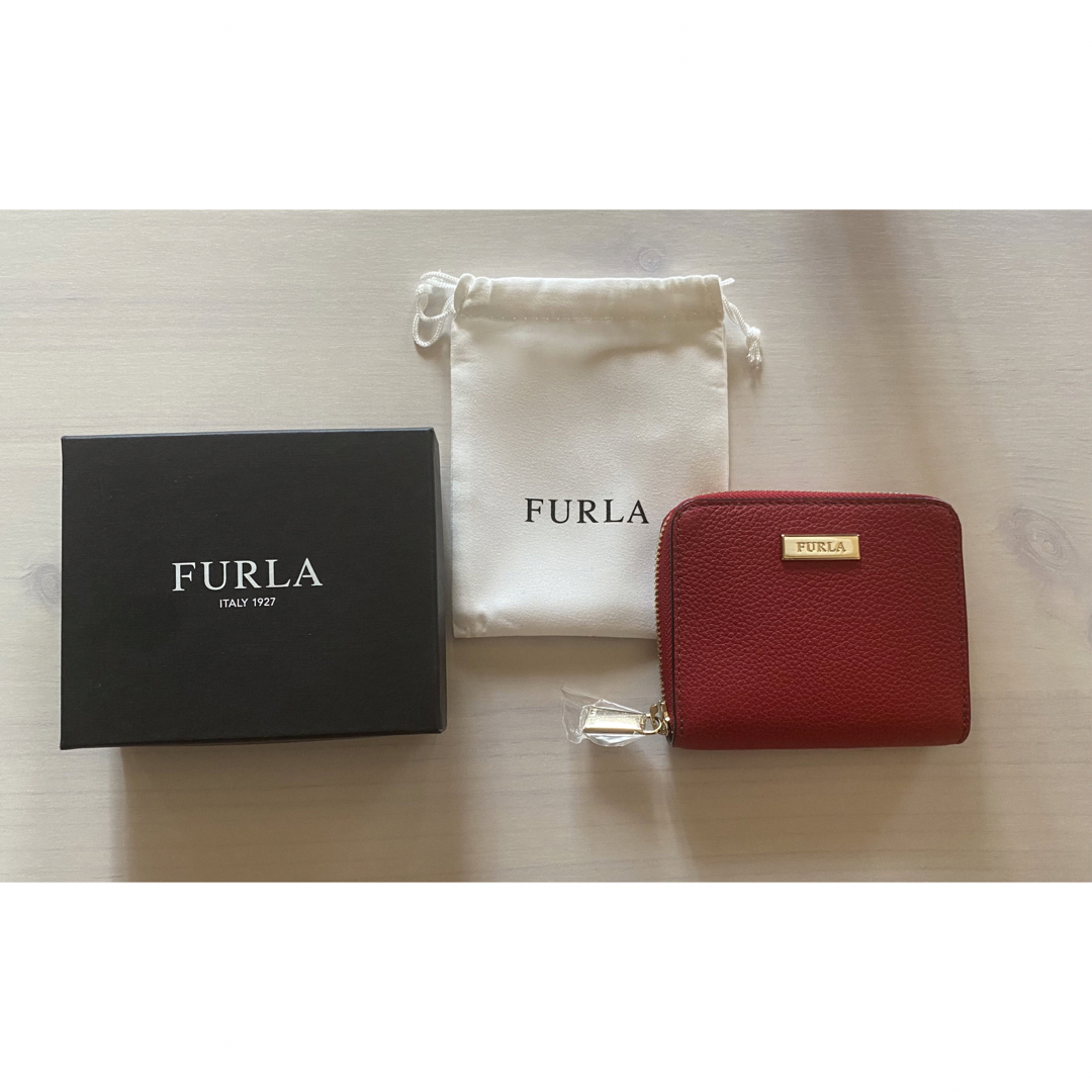 FURLA/フルラ 財布 折財布 二つ折り レザー ベージュ系新品未使用品