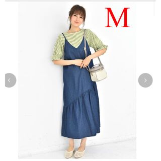 シマムラ(しまむら)のMUMU ギャザー切り替えキャミワンピース キャミソールワンピース(ロングワンピース/マキシワンピース)