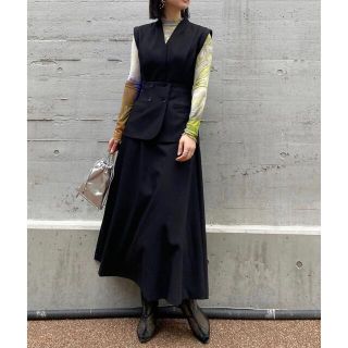 アメリヴィンテージ(Ameri VINTAGE)のAmeri  SHOULDER PADDED PEPLUM DRESS(ロングワンピース/マキシワンピース)