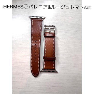エルメス(Hermes)のApple Watch‎ HERMESセット♡ヴォー・バレニア＋ルージュトマト(腕時計)