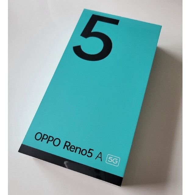 OPPO(オッポ)のOPPO Reno5 A　アイスブルー スマホ/家電/カメラのスマートフォン/携帯電話(スマートフォン本体)の商品写真