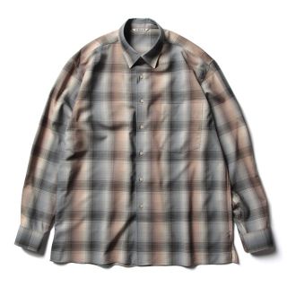 オーラリー(AURALEE)のAURALEE SUPER LIGHT WOOL CHECK SHIRTS(シャツ)