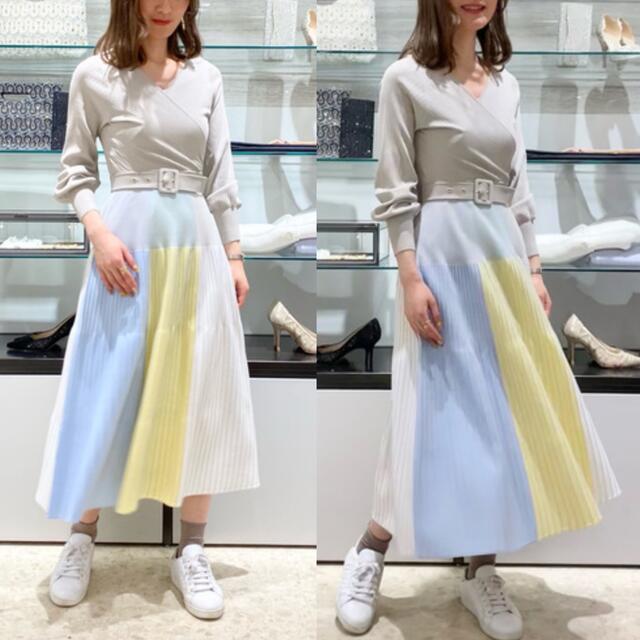 93%以上節約 グレースコンチネンタル カシュクールニットワンピース