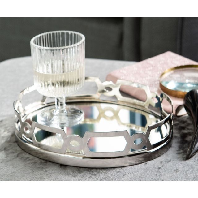 LAURA ASHLEY - ローラアシュレイ フィッツジェラルド シルバートレイ 25x19cm