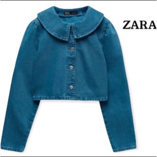 ZARA クロップドデニムブレザー