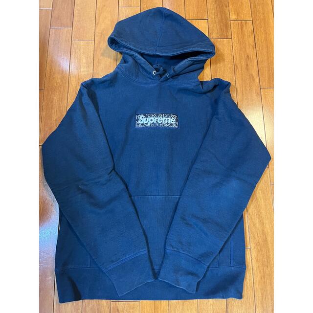 Supreme Bandana Box Logo hooded  navy S