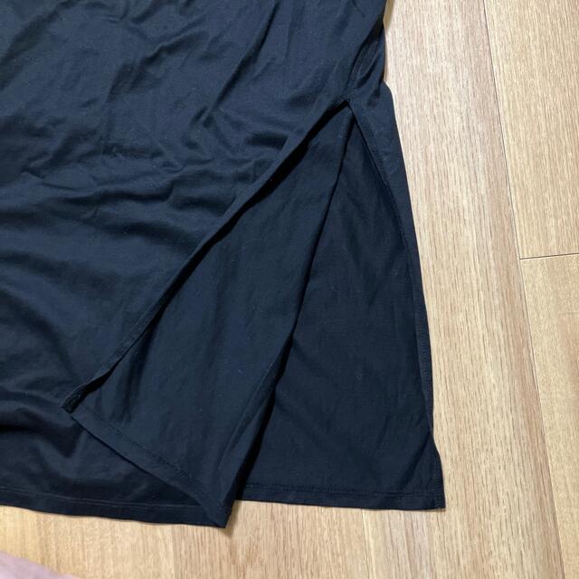STUNNING LURE(スタニングルアー)のスタニング　Tシャツ　スリット　ワンピース　Mサイズ　黒　 レディースのワンピース(ロングワンピース/マキシワンピース)の商品写真