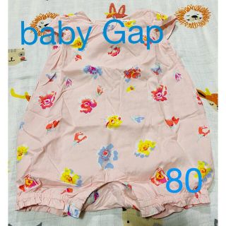 ベビーギャップ(babyGAP)の◆ベビーギャップ baby Gap ロンパース 花柄(ロンパース)